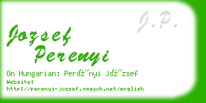 jozsef perenyi business card